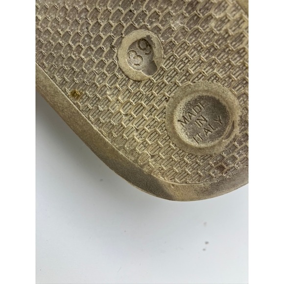 Moschino White Black Logo Platform Slide Sandals Made in Italy Womens Size 39 - Picture 7 of 7